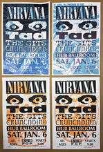 Load image into Gallery viewer, Nirvana 1990 flyer set of 3 versions