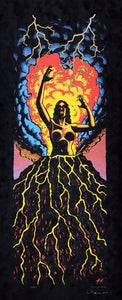Pele, Goddess of the Volcano velvet variant print