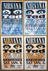Nirvana 1990 flyer set of 3 versions – justinhampton