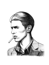 Load image into Gallery viewer, 'Thin White Duke' David Bowie sketch print

