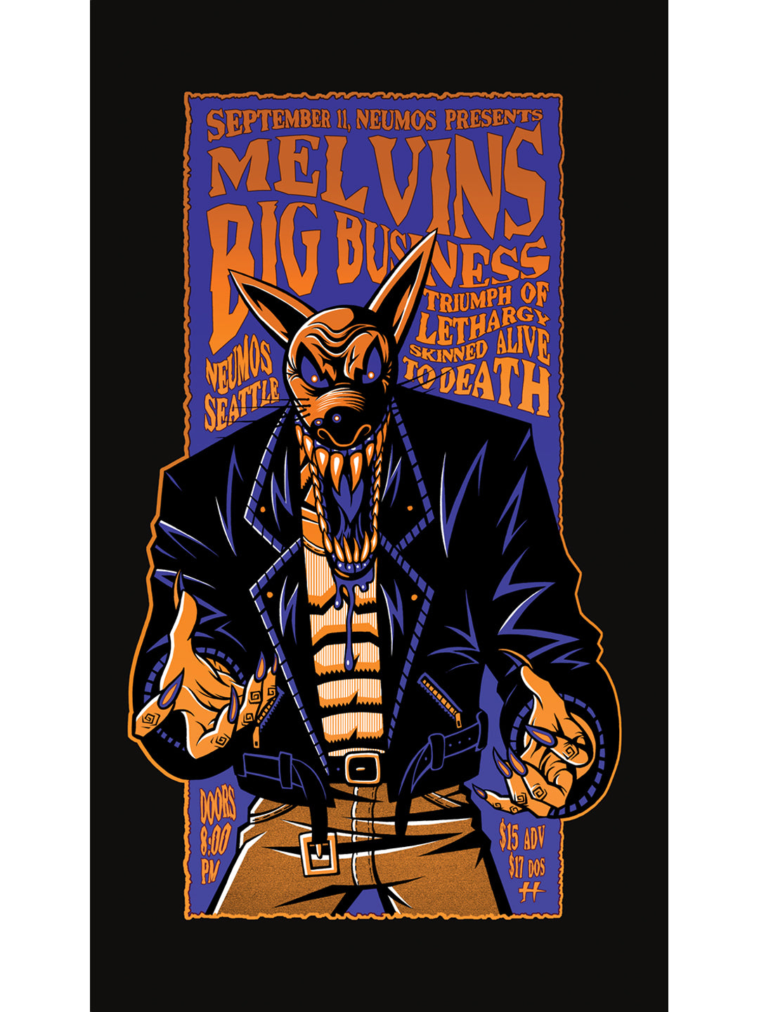 2006 Melvins Big Business Variant on Black Paper – justinhampton