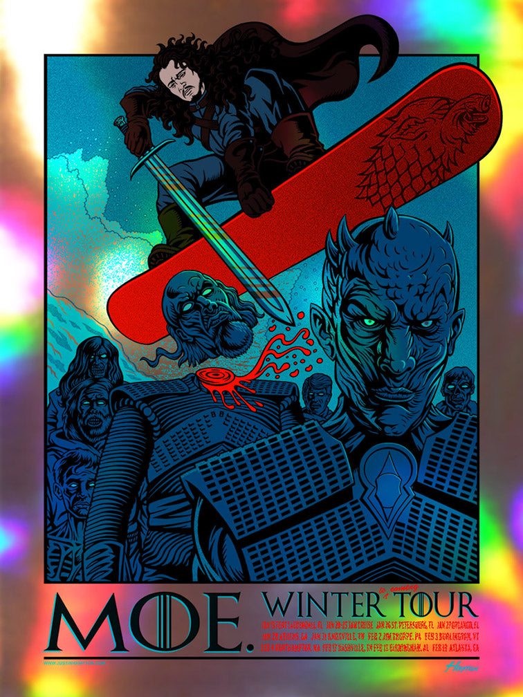 Moe tour poster holographic foil variant