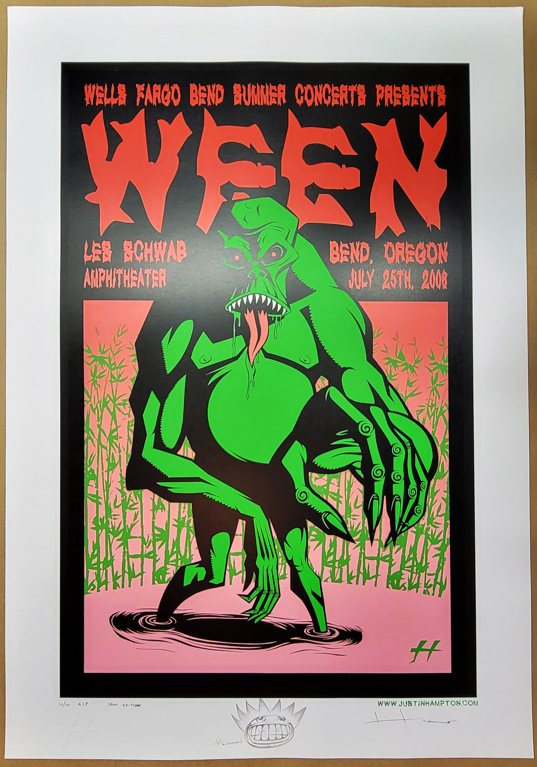 Ween in Bend 2006 show edition AP w/ remarque