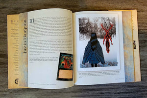 The two page spread about my work and history for Magic: The Gathering.  