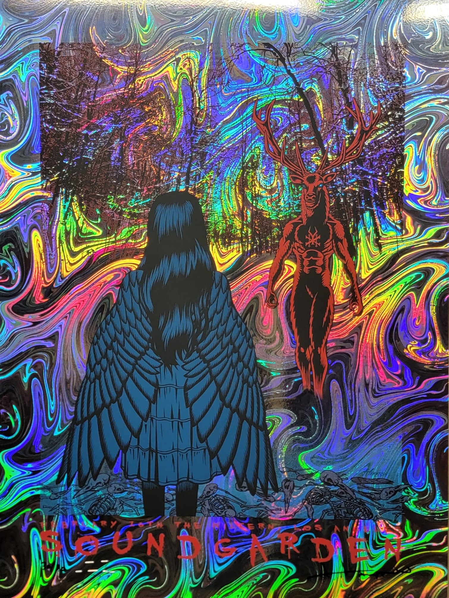 Soundgarden Los Angeles 2013 Swirl Holographic Variant – justinhampton