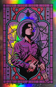 2013 Mark Lanegan 'Night Porter' handbill holographic foil variant signed by Mark