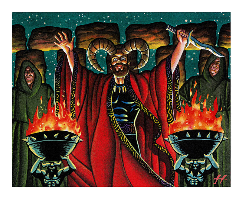 Magic the Gathering: Dark Ritual Art Print by Justin Hampton ...