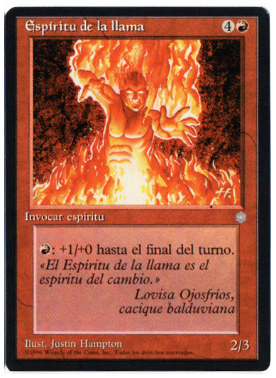 where to buy spanish mtg cards Magic the Gathering' Ice Age 'Flame Spirit' AP card in multiple langu – justinhampton