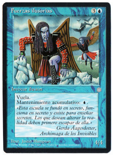Magic the Gathering' Ice Age 'Illusionary Forces' AP card in multiple justinhampton Magic the Gathering' Ice Age 'Illusionary Forces' AP card in multiple justinhampton