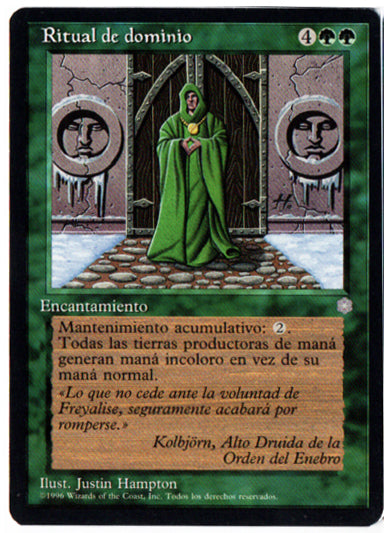 Magic the Gathering' Ice Age 'Ritual of Subdual' AP card in multiple justinhampton Magic the Gathering' Ice Age 'Ritual of Subdual' AP card in multiple justinhampton