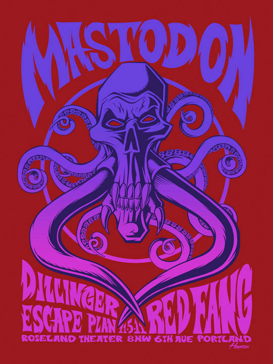 Mastodon Portland OR Poster
