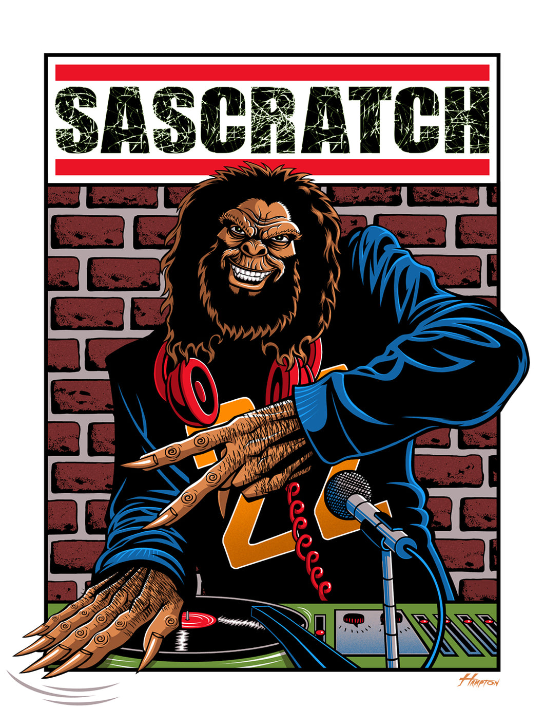 Beastie Boys art print version- 'Sascratch'