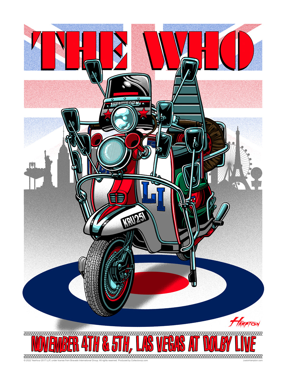 The Who in Las Vegas 2022 poster